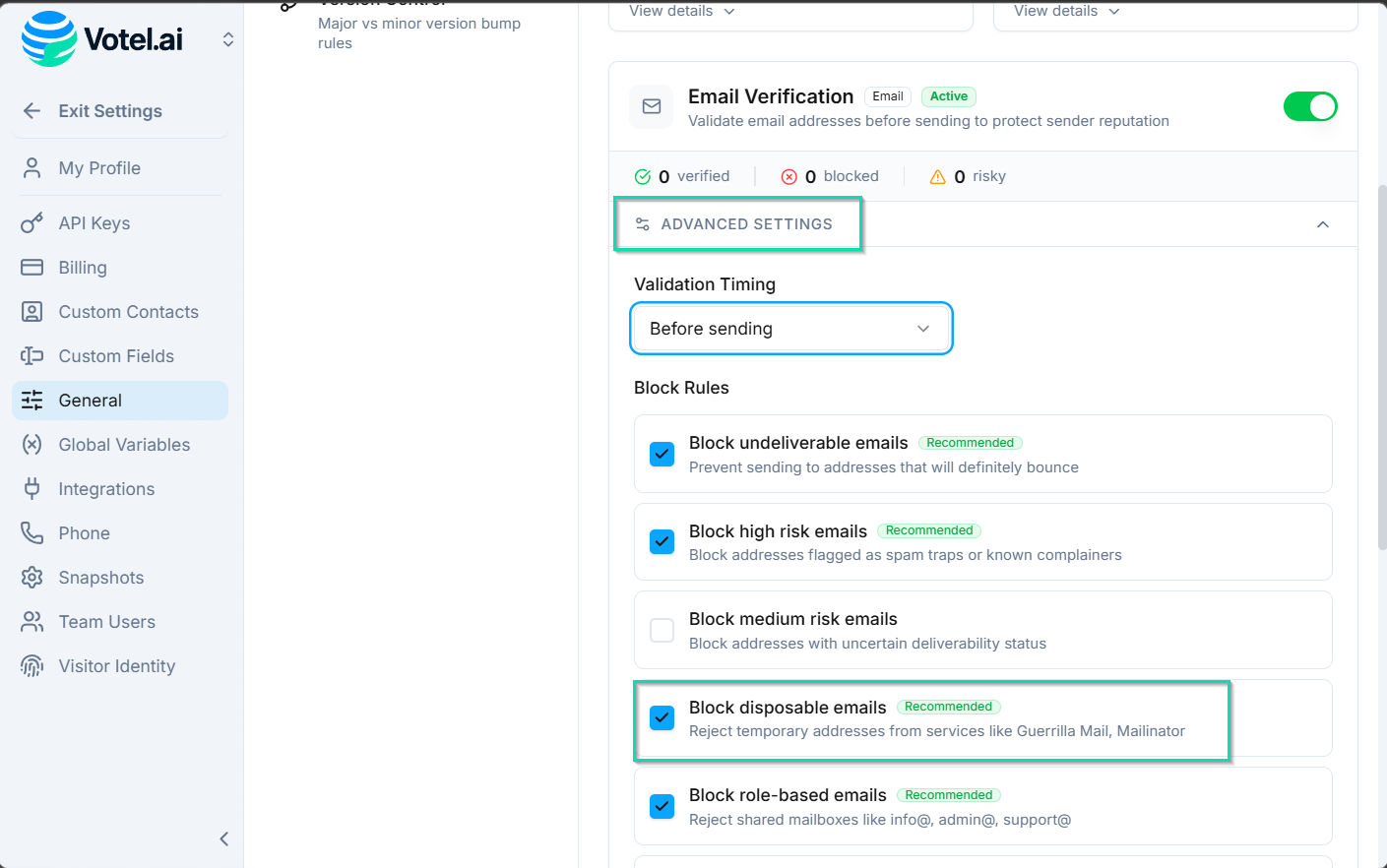 Block Disposable Emails
